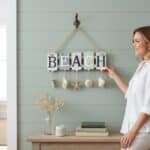 Aquarius Beach Shells Sign Wall Accent