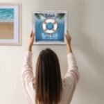 Aqua Sky Life Ring Relax Wall Sign 3