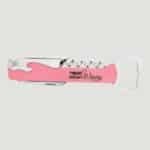 GFT1156 - Pink Laserable Leatherette Wine Bottle Opener