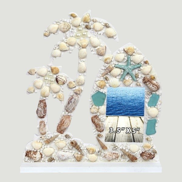 Oceanic Palm Tree Photo Frame