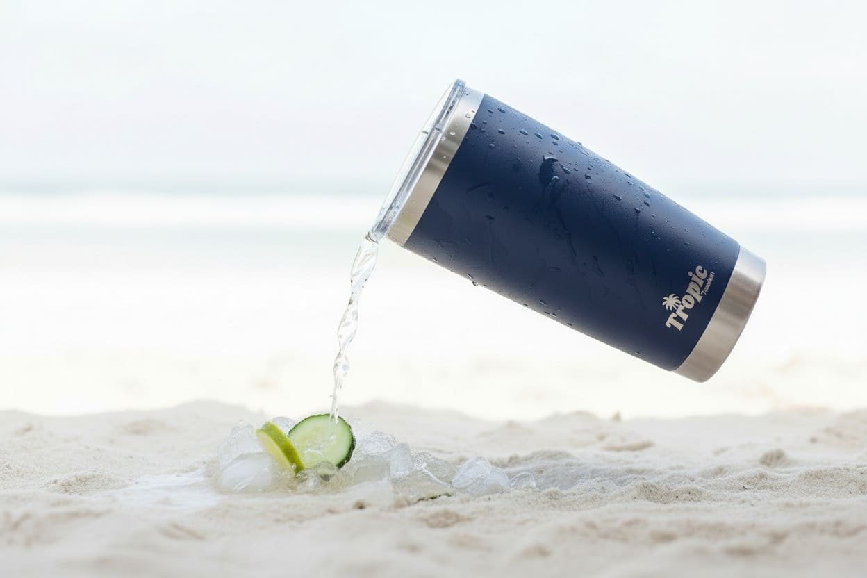 20oz Tumbler floating Background