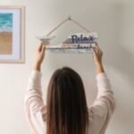 Silver Sea Whale Wall Hanging Relax Sign 3