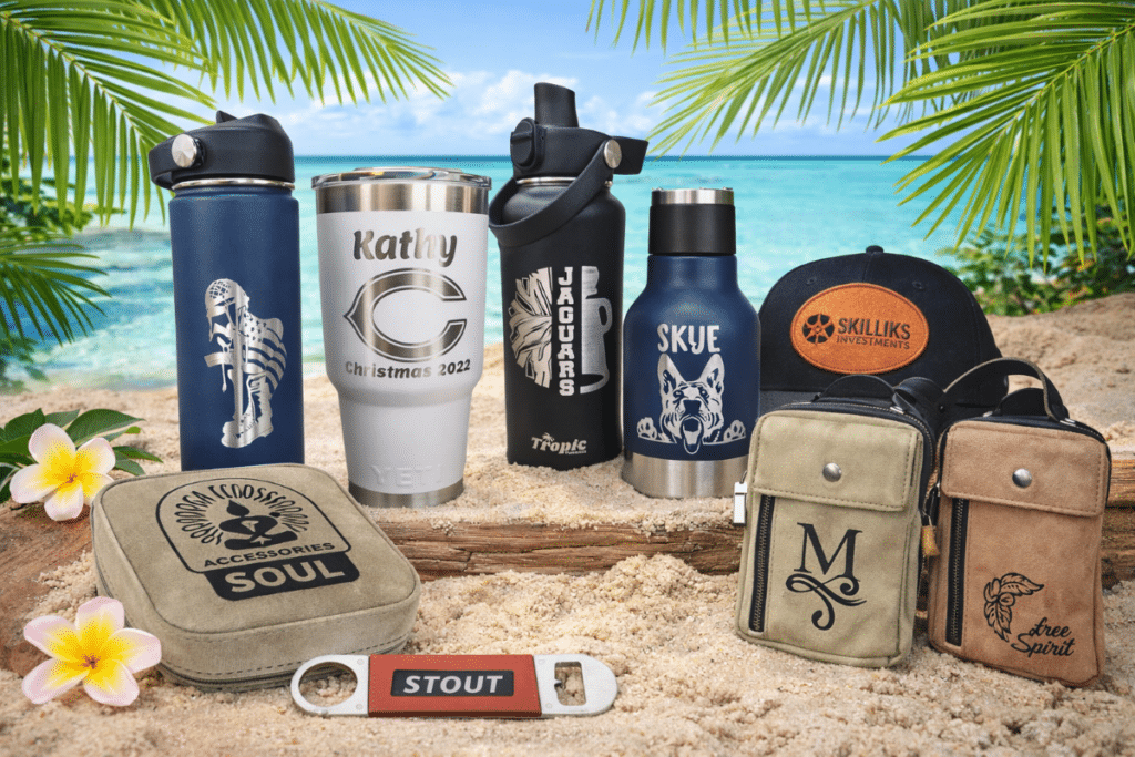 engraved product display